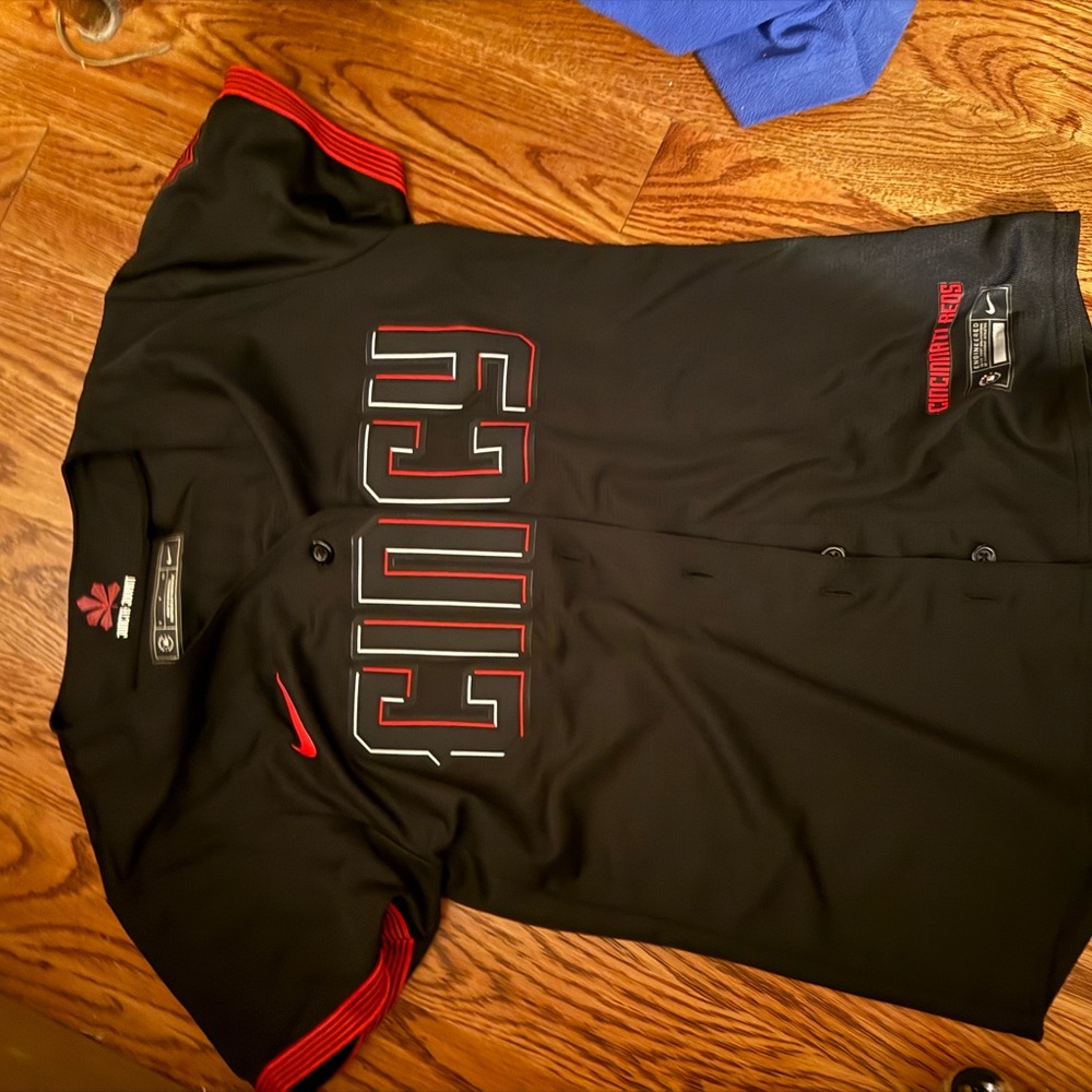 Nike Black and Red Men's Jersey